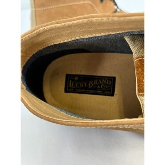 Lucky Brand Men’s Chukka Boots Size 13 Brown Waxed leather Weathered Distressed - Picture 10 of 16